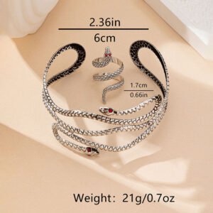 Women's Exaggerated Snake-shaped Dark-style Bracelet