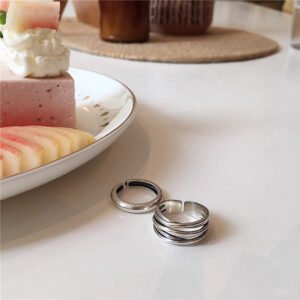 Vintage Multi-layer Ring With Crisscross Design For Women