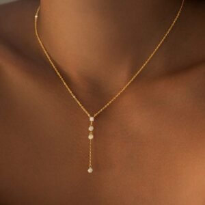 925 Silver Light Luxury Minimalist Y-Shaped Geometric Necklace Niche Designer-Style Jewelry