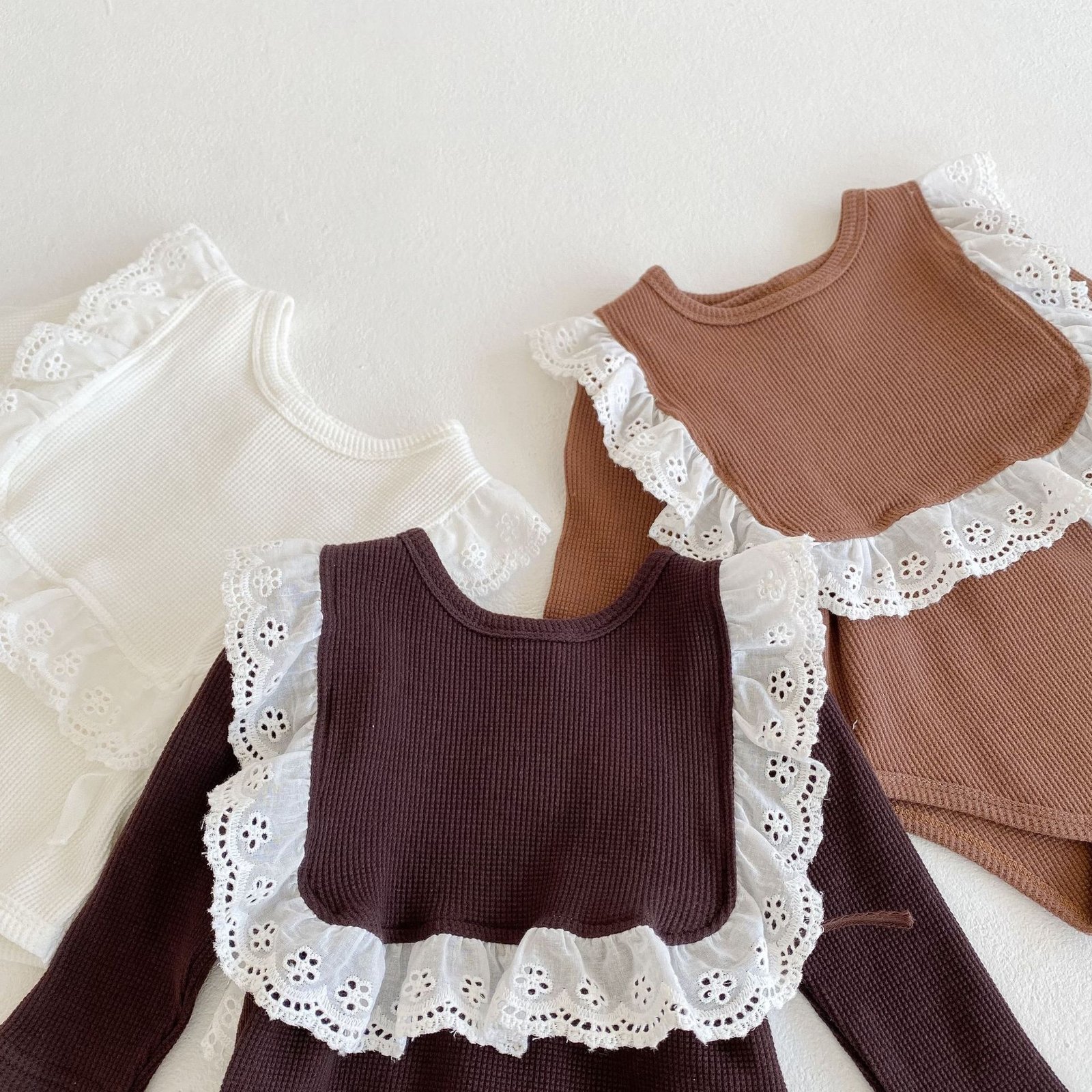 Autumn Solid Triangle Baby Solid Bodysuit - Image 2