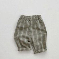 Men's Treasure Babies' Trousers Plaid Pants Leisure
