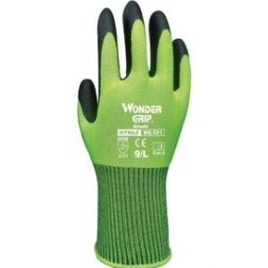 More labor insurance nitrile dipped breathable ultra-thin wear-resistant anti-skid handling gardening gloves WG501 fluorescent yellow