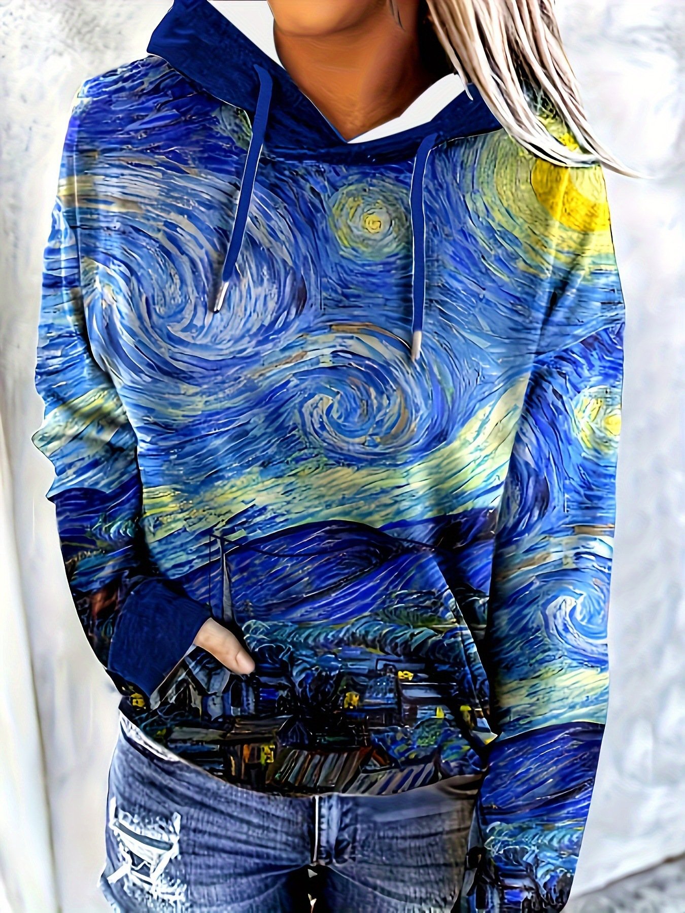 3D Digital-Print Casual Streetwear Womens Pullover Hoodie - Image 10