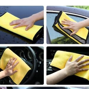Car wash towel cleaning cloth special towel not lint car glass absorbent rag non-deer skin towel thickening without leaving marks