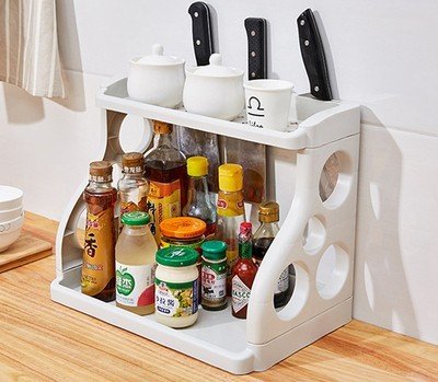 Kitchen Storage Shelving Kitchen Supplies Storage Artifact Multilayer - Image 4