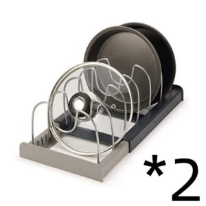 New Stainless Steel Retractable Adjustable Pot Cover Shelf For Cross Border Foreign Trade