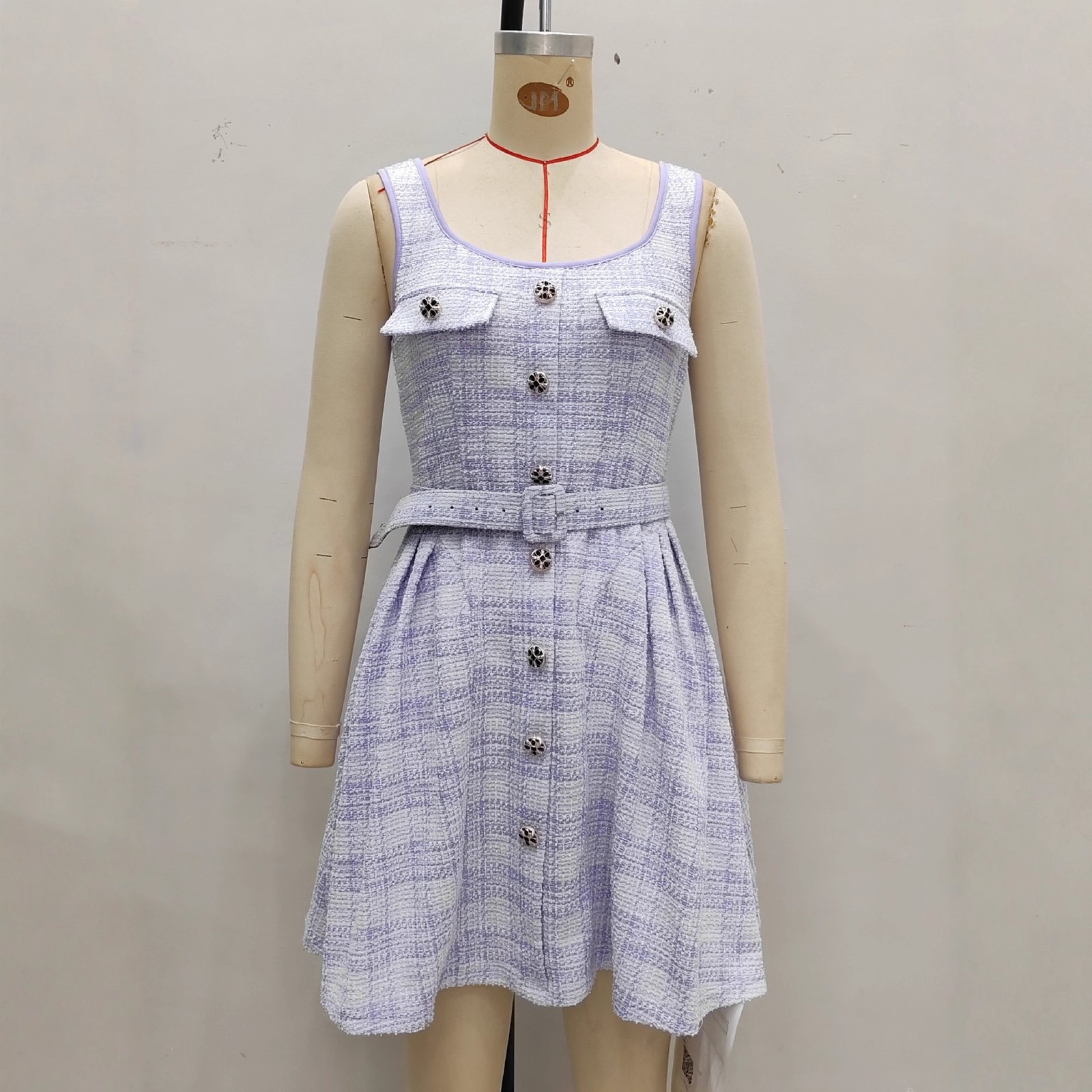 Womens French-style Sophisticated Socialite Chanel-inspired Dress - Image 3