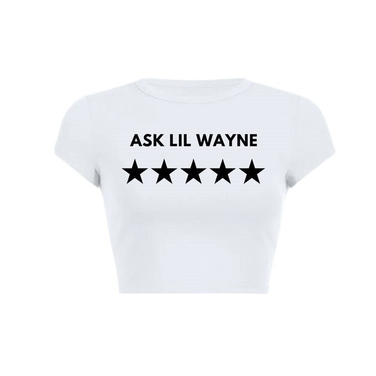 Alphabet Streetwear ShortSlim-fit Women's T-shirt For Foreign Trade European And American Style - Image 4