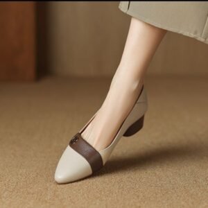 Spring New Comfort Pointed-toe Soft Bottom Versatile Color Matching Women's Shoes
