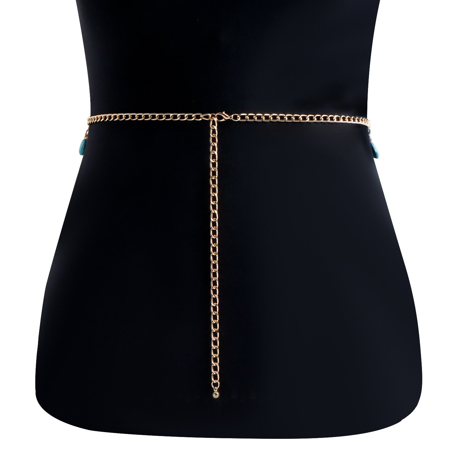 Classic Retro Turquoise Waist Belly Chain For Women Summer Beach Sexy Simple Body Chain Jewelry Accessories Gift - Image 10
