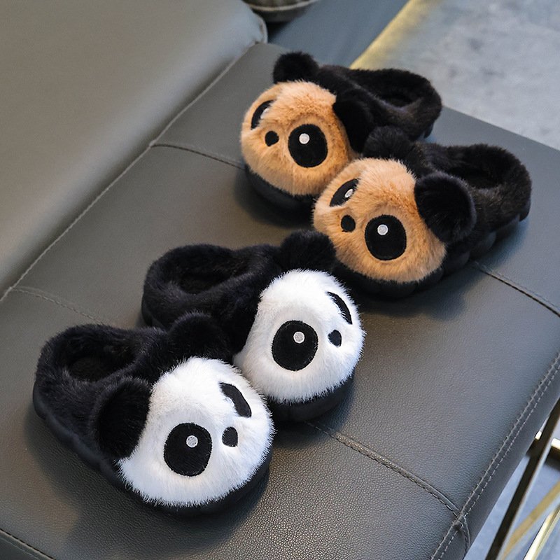 Winter Cotton Slippers For Children Warm And Fleece-lined Cotton Shoes - Image 2