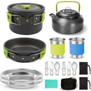 Camping Cooker Outdoor Teapot Combination Picnic Pot Set