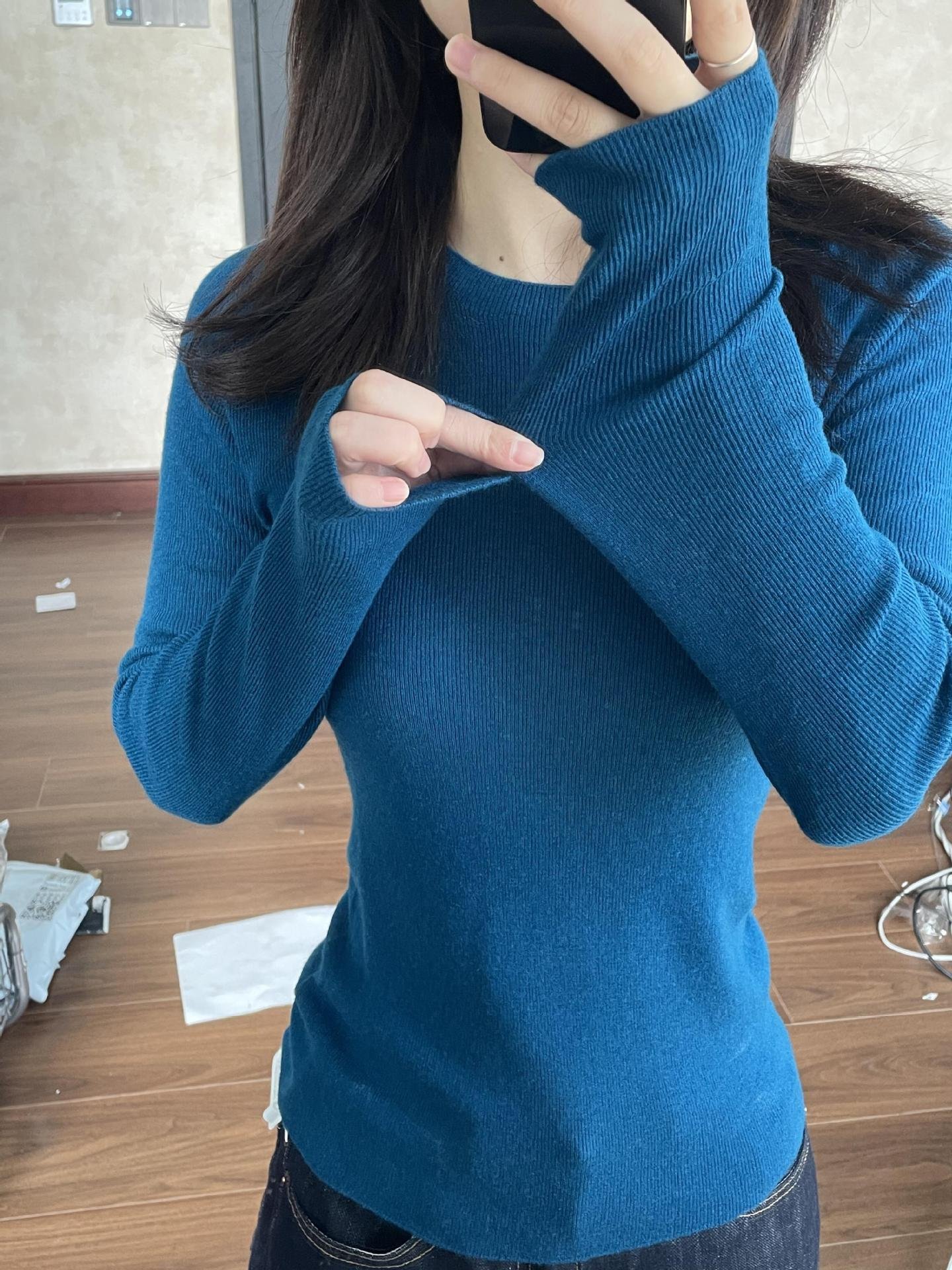 Round Neck Knitted Sweater For Women - Image 10