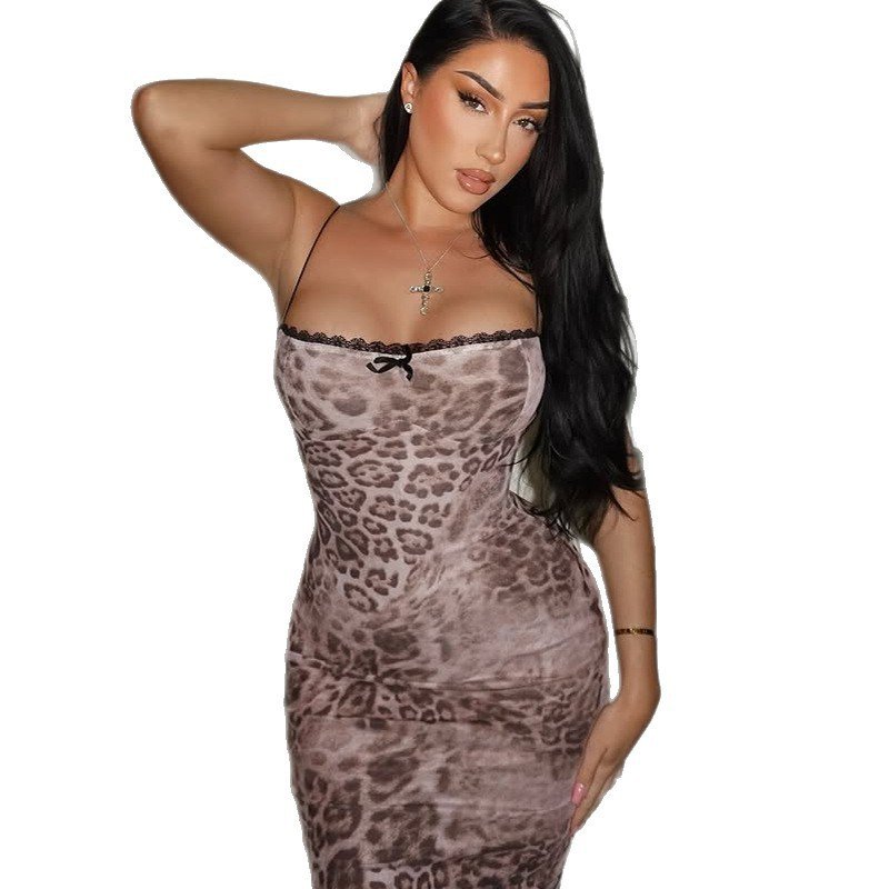 Printed Hugging Sheath-style Slip Dress - Image 5