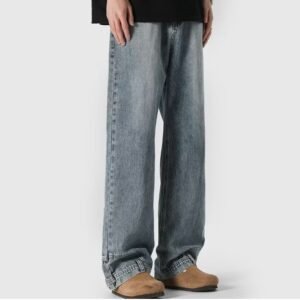 Retro High Street Jeans Couple Niche Trousers