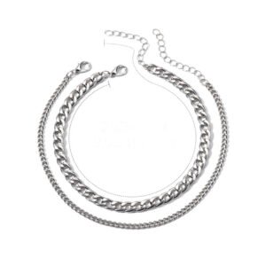 Fashion Simple Chain Double-circle Anklet Women