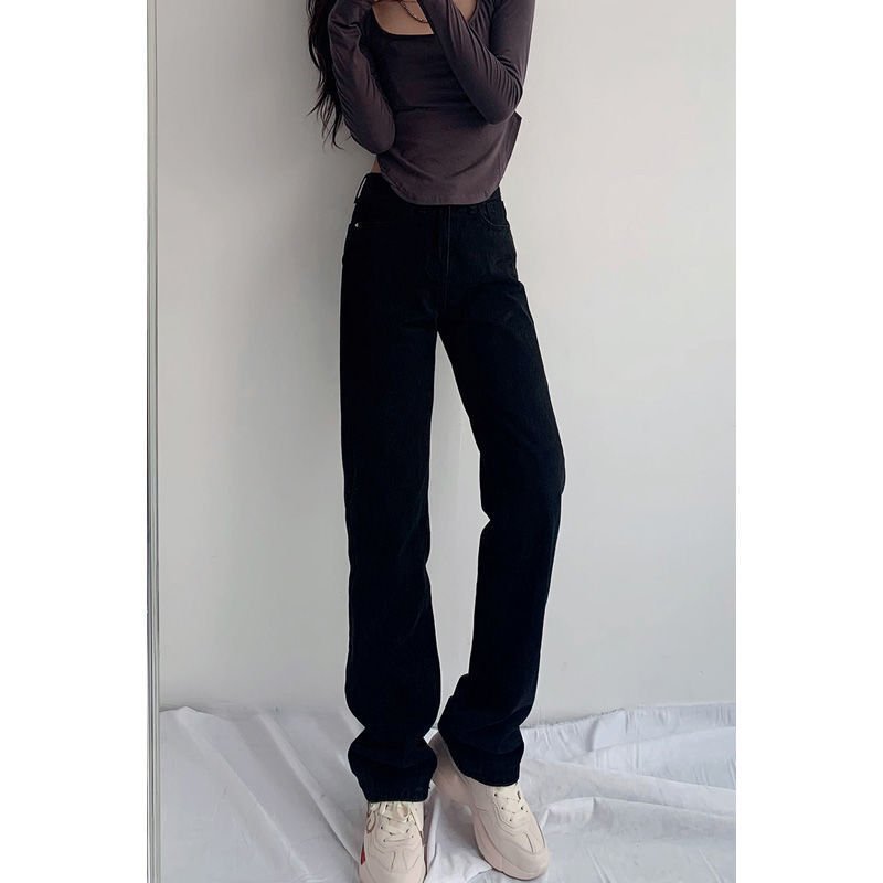 New High Waist Straight Mopping Pants - Image 6