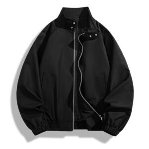 Stand Collar Jacket For Men Loose Casual Jacket