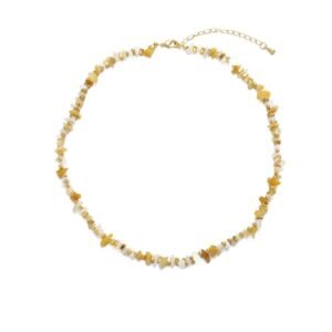 Fashionable Irregular Natural Stone Bead Necklace