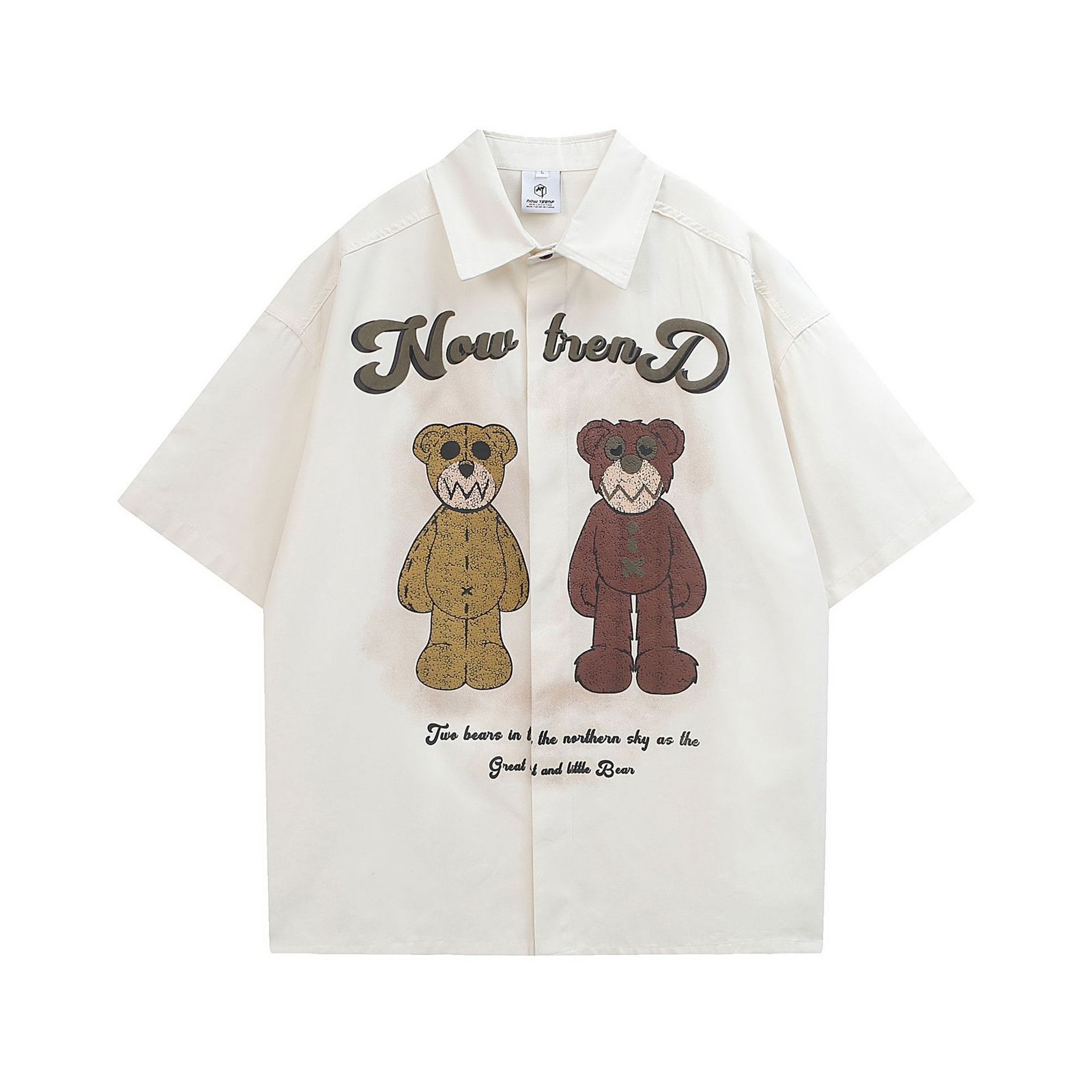 European Hip Hop Letter Short Sleeve Shirt For Men And Women - Image 4