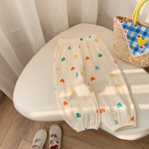 Korean Style Baby Anti-mosquito Pants Thin Cotton Trousers Loose
