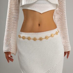 Fashion SUNFLOWER Waist Chain Female Special-interest Design