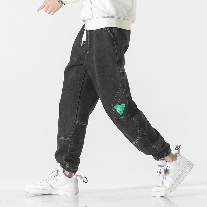 Men Brands Loose-fit Tappered Trousers - Image 2