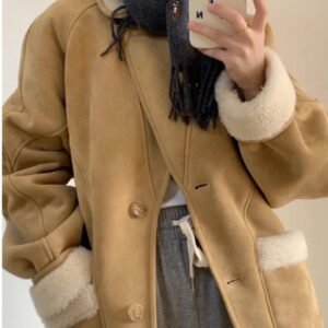 Suede Short Coat For Women