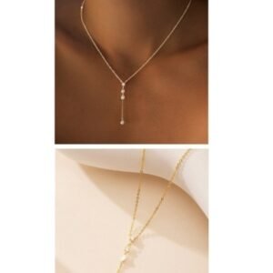 925 Silver Light Luxury Minimalist Y-Shaped Geometric Necklace Niche Designer-Style Jewelry
