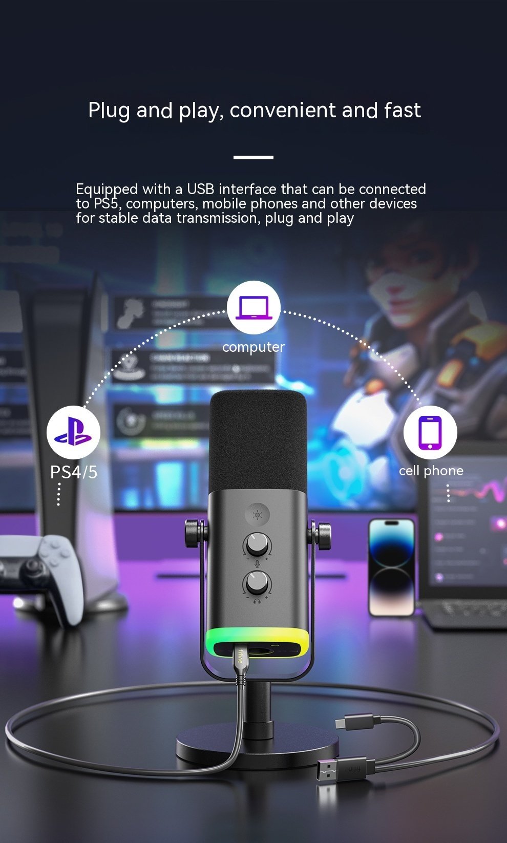 Dynamic Noise Reduction Multifunctional Microphone - Image 9