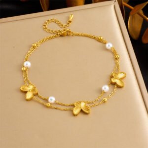 Simple Fashion Personality Colorful Starfish Anklet
