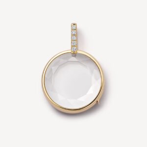 Open-and-close Color-preserving Hollow Retro Transparent Pendant