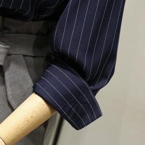 Niche Vintage Striped Women's Shirt