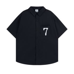 European Hip Hop Letter Short Sleeve Shirt For Men And Women