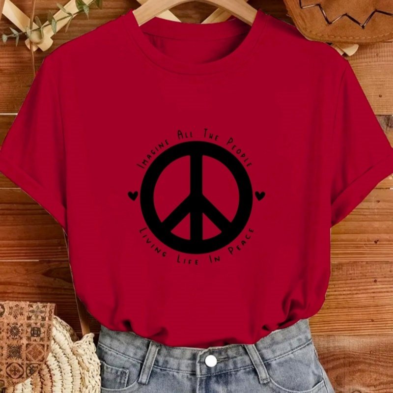 Cross-border Round Neck Fashionable Women's T-shirt - Image 6