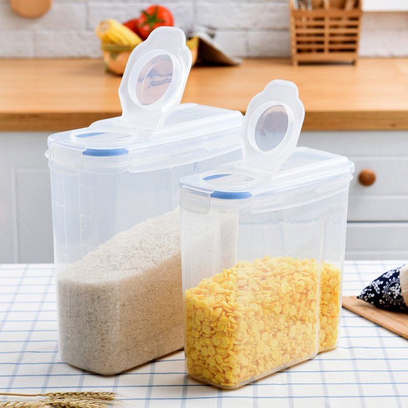 Original Airtight Cereal Container Locking Lid Watertight Bpa-Free Plastic Great Food Storage Keeper for Flour Sugar Dry Food - Image 8