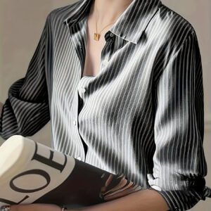 Spring New Striped Casual Shirt For Women