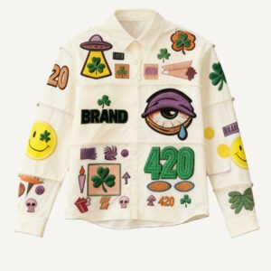 Fashion Casual Printed Polyester Shirt