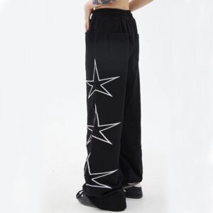 Street Five-star Wide Leg Pants Male