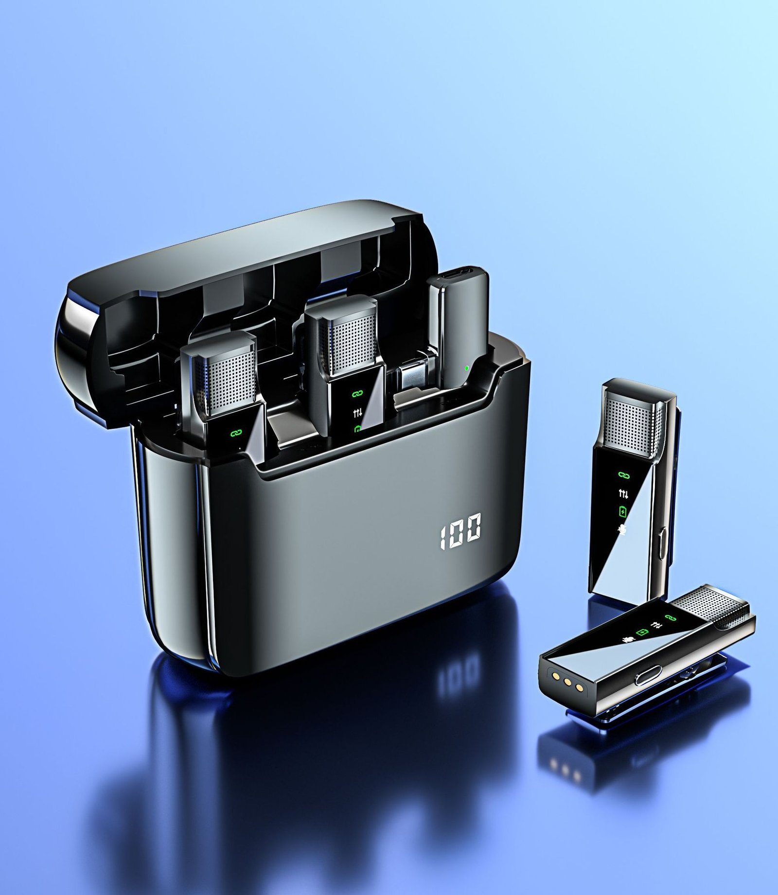 Wireless Collar Clip Microphone Charging Bin - Image 3