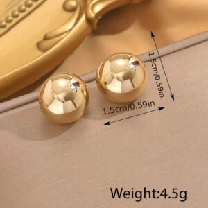 Stylish Stainless Steel Pearl Earrings With A Distinctive European And American Fashion Vibe