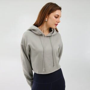 Womens Long Sleeve Fleece Lined Sports Hoodie