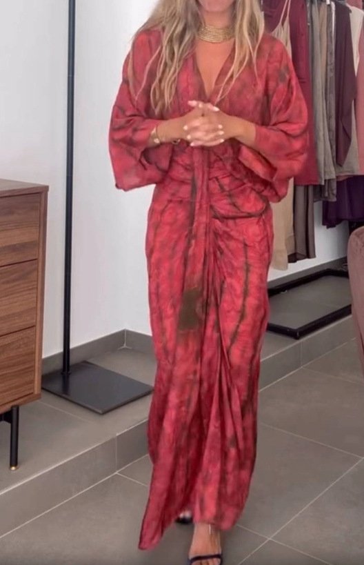 Bohemian Printed Dress For Spring And Autumn - Image 6