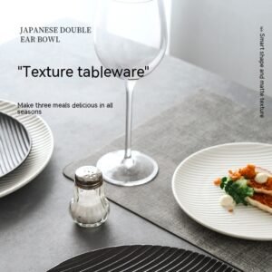 Japanese Matte Steak Plate Household Dinner Plate Western Cuisine Plate Sushi Dessert Cake Plate Hotel Restaurant Tableware