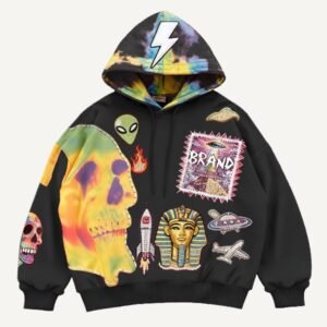 Fashion Casual Printed Polyester Sweater