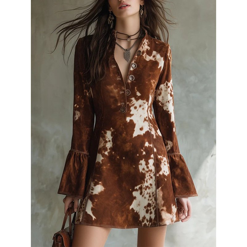 Single-breasted Jacket With A Distinctive Design A Stylish Blazer Dress - Image 5