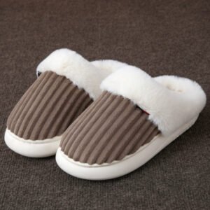 Plush Slippers Winter Thickened Coral Couple