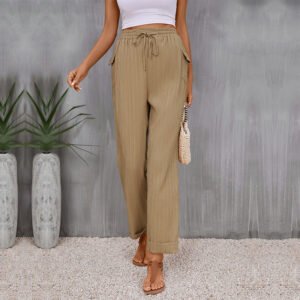 Elasticated Autumn New Pleated Casual Pants Trousers