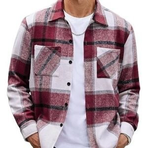 Plaid Casual Long Sleeve Jacket Versatile Shirt