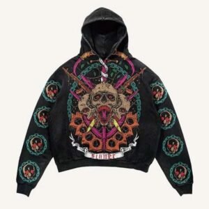 Fashion Casual Printed Polyester Sweater